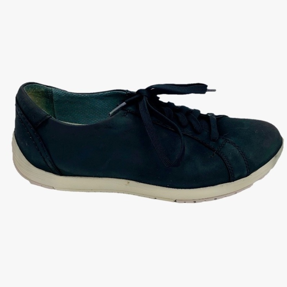 Dansko Leela Black Nubuck Leather Lace Up Sneakers Women 10 EU 41‎ Comfort Shoes